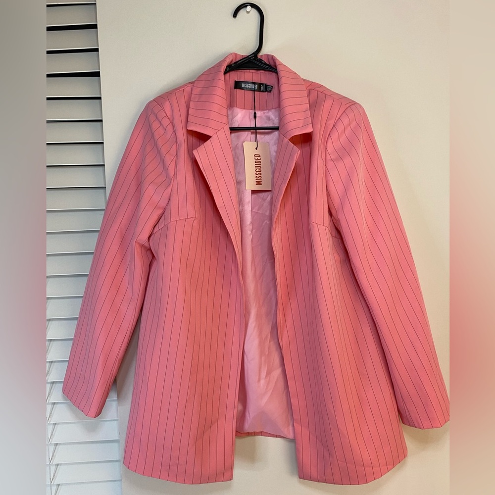 Pink and black suit set